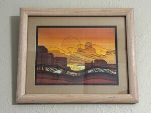 Tuscon Southwest Pueblo Framed Print 1994 Vintage
